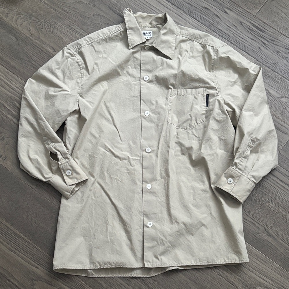 Dolce & Gabbana | Vintage Light Tan 100% Cotton Button Down Shirt Size Small